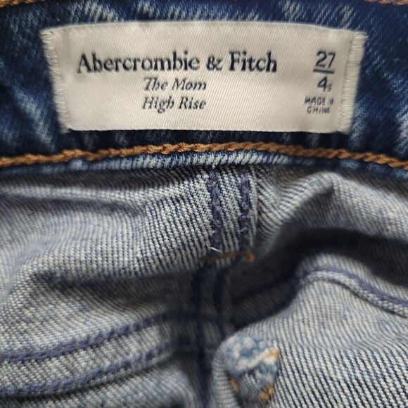 Abercrombie & Fitch Jeans Women 27 4S The Mom High Rise - Picture 3 of 7